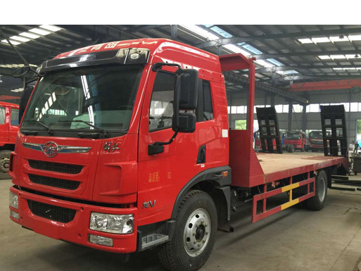 【國(guó)六】解放龍V單橋平板，150挖機(jī)平板