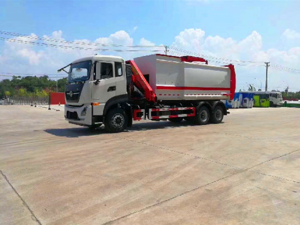 東風天龍國六12方吊裝壓縮式垃圾車