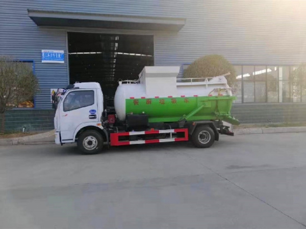 東風(fēng)多利卡國(guó)六8方（圓罐）餐廚垃圾車