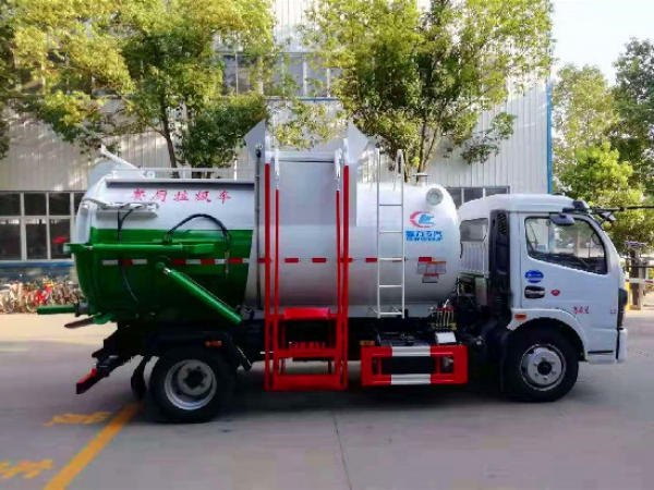 東風(fēng)多利卡國(guó)六8方（圓罐）餐廚垃圾車