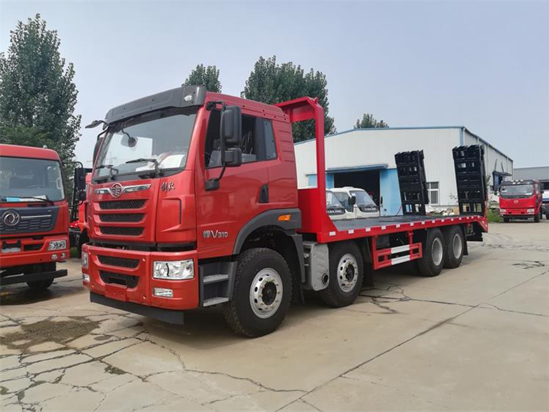 （國(guó)六）解放悍V前四后八平板運(yùn)輸車(chē)